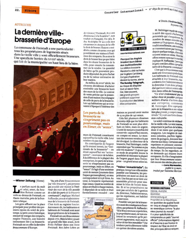 La dernière Ville Brasserie d'Europe
